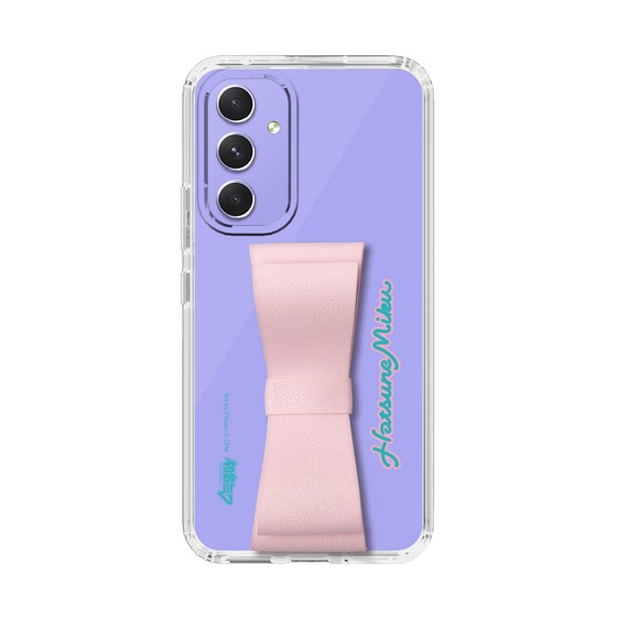 Slim Protection Case - STAND & RING RIBBON Sakura Pink［ HATSUNE MIKU - Ribbon - Logo ］