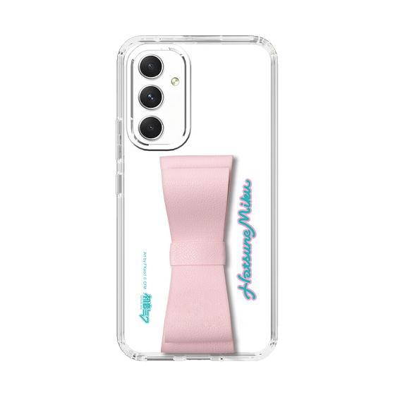 Slim Protection Case - STAND & RING RIBBON Sakura Pink［ HATSUNE MIKU - Ribbon - Logo ］