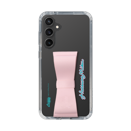 Slim Protection Case - STAND & RING RIBBON Sakura Pink［ HATSUNE MIKU - Ribbon - Logo ］