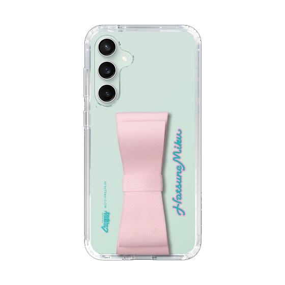 Slim Protection Case - STAND & RING RIBBON Sakura Pink［ HATSUNE MIKU - Ribbon - Logo ］