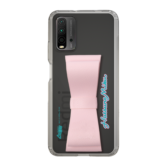 Slim Protection Case - STAND & RING RIBBON Sakura Pink［ HATSUNE MIKU - Ribbon - Logo ］