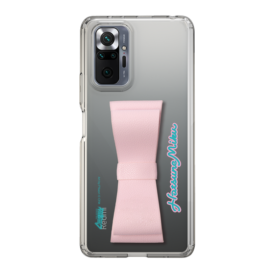 Slim Protection Case - STAND & RING RIBBON Sakura Pink［ HATSUNE MIKU - Ribbon - Logo ］