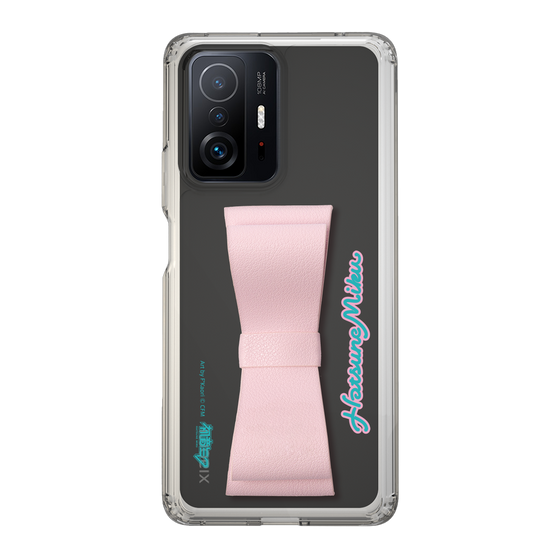 Slim Protection Case - STAND & RING RIBBON Sakura Pink［ HATSUNE MIKU - Ribbon - Logo ］
