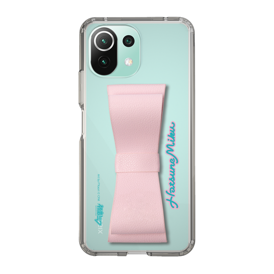 Slim Protection Case - STAND & RING RIBBON Sakura Pink［ HATSUNE MIKU - Ribbon - Logo ］