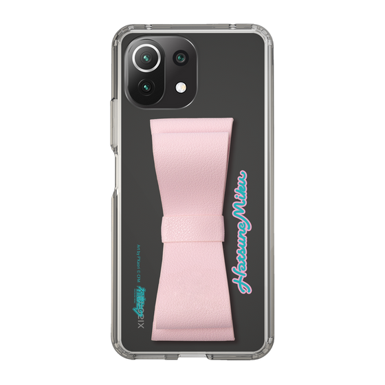 Slim Protection Case - STAND & RING RIBBON Sakura Pink［ HATSUNE MIKU - Ribbon - Logo ］