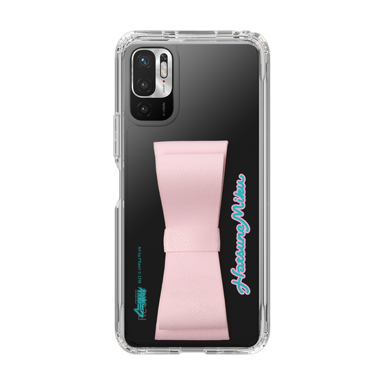 Slim Protection Case - STAND & RING RIBBON Sakura Pink［ HATSUNE MIKU - Ribbon - Logo ］