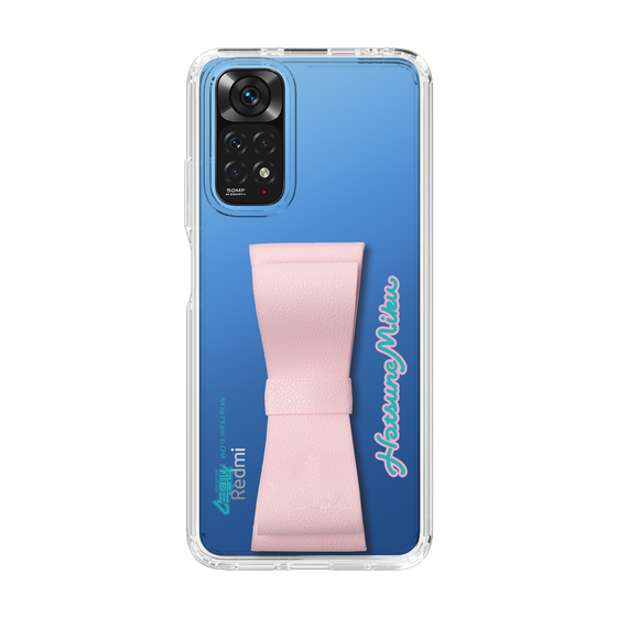 Slim Protection Case - STAND & RING RIBBON Sakura Pink［ HATSUNE MIKU - Ribbon - Logo ］