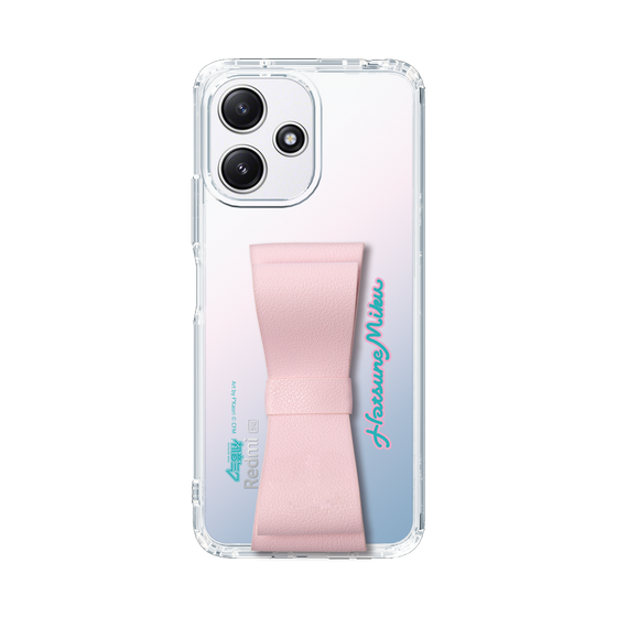 Slim Protection Case - STAND & RING RIBBON Sakura Pink［ HATSUNE MIKU - Ribbon - Logo ］