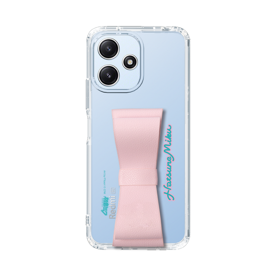 Slim Protection Case - STAND & RING RIBBON Sakura Pink［ HATSUNE MIKU - Ribbon - Logo ］