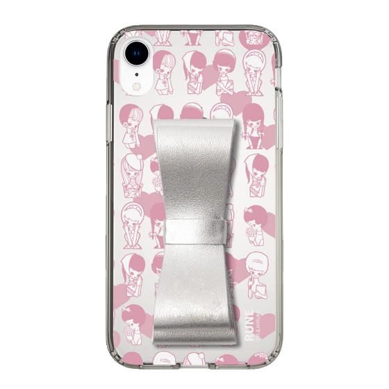 Slim Protection Case - STAND & RING RIBBON Silver［ Rune Naito - RUNE Girl Kids ］