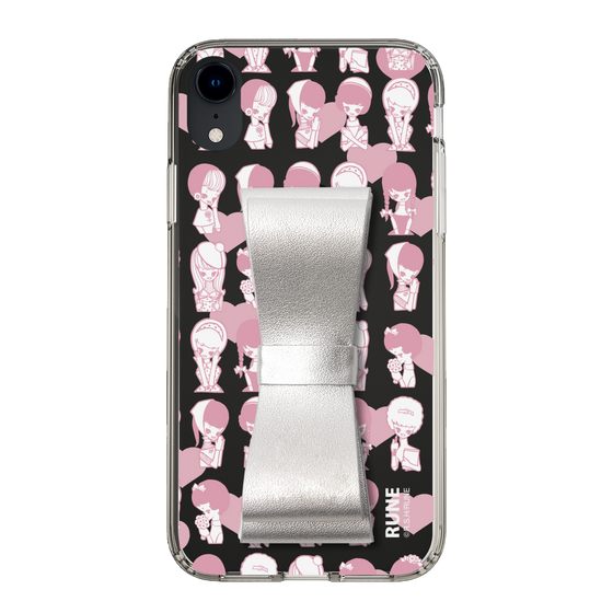 Slim Protection Case - STAND & RING RIBBON Silver［ Rune Naito - RUNE Girl Kids ］