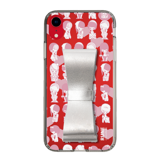 Slim Protection Case - STAND & RING RIBBON Silver［ Rune Naito - RUNE Girl Kids ］