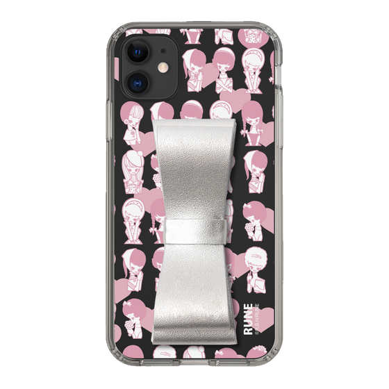 Slim Protection Case - STAND & RING RIBBON Silver［ Rune Naito - RUNE Girl Kids ］