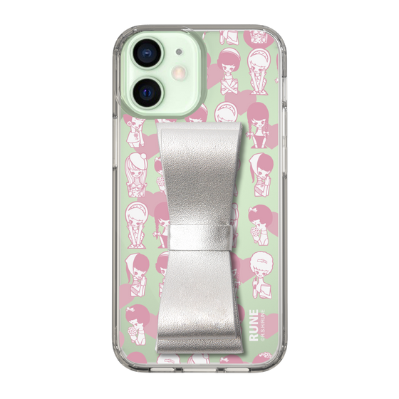 Slim Protection Case - STAND & RING RIBBON Silver［ Rune Naito - RUNE Girl Kids ］