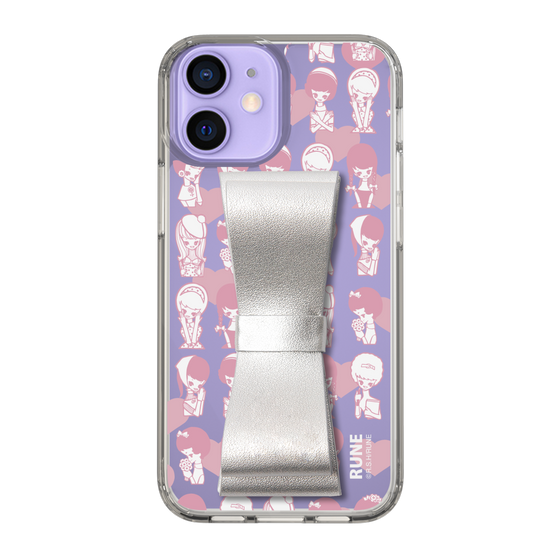 Slim Protection Case - STAND & RING RIBBON Silver［ Rune Naito - RUNE Girl Kids ］