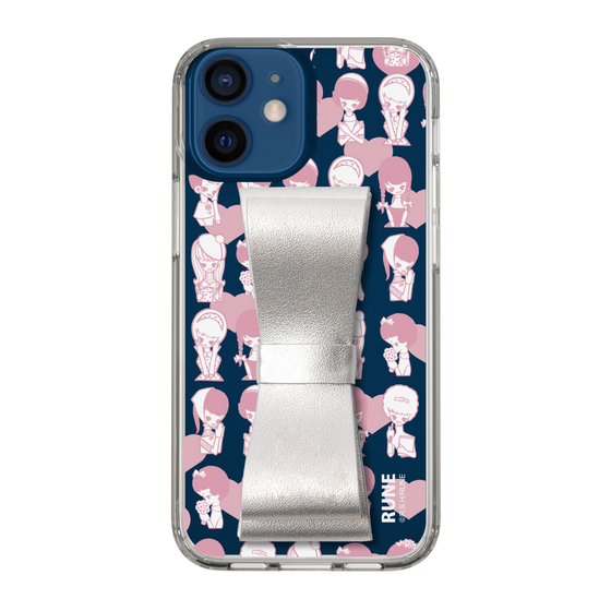 Slim Protection Case - STAND & RING RIBBON Silver［ Rune Naito - RUNE Girl Kids ］