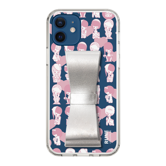 Slim Protection Case - STAND & RING RIBBON Silver［ Rune Naito - RUNE Girl Kids ］