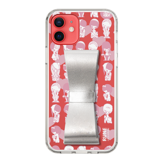 Slim Protection Case - STAND & RING RIBBON Silver［ Rune Naito - RUNE Girl Kids ］