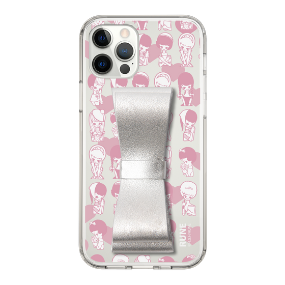 Slim Protection Case - STAND & RING RIBBON Silver［ Rune Naito - RUNE Girl Kids ］