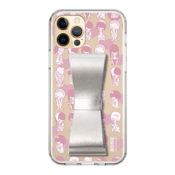 Slim Protection Case - STAND & RING RIBBON Silver［ Rune Naito - RUNE Girl Kids ］