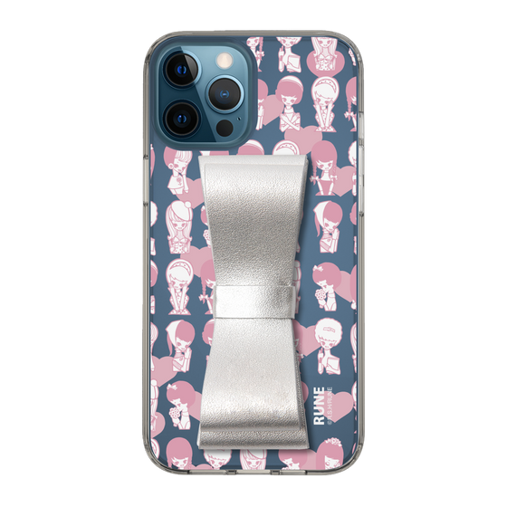 Slim Protection Case - STAND & RING RIBBON Silver［ Rune Naito - RUNE Girl Kids ］