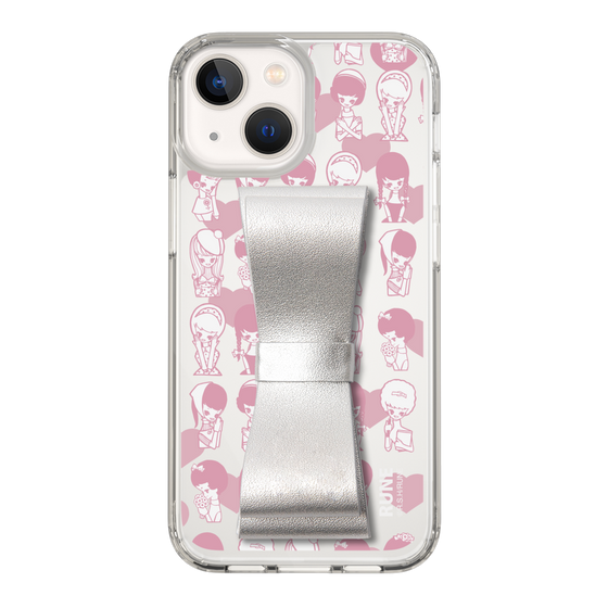 Slim Protection Case - STAND & RING RIBBON Silver［ Rune Naito - RUNE Girl Kids ］