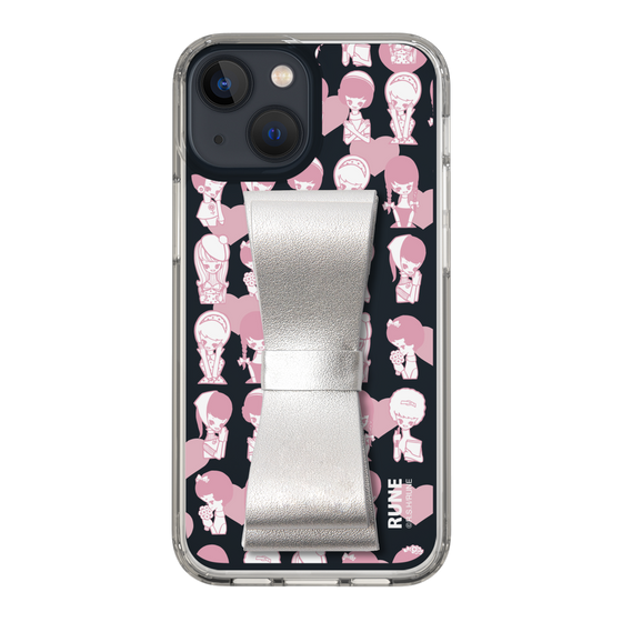 Slim Protection Case - STAND & RING RIBBON Silver［ Rune Naito - RUNE Girl Kids ］