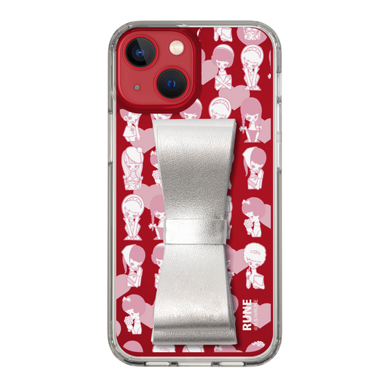Slim Protection Case - STAND & RING RIBBON Silver［ Rune Naito - RUNE Girl Kids ］
