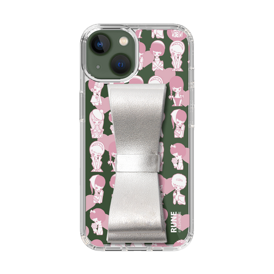 Slim Protection Case - STAND & RING RIBBON Silver［ Rune Naito - RUNE Girl Kids ］