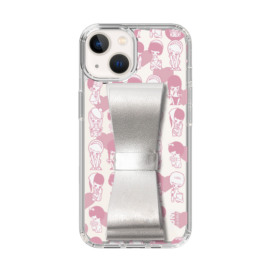 Slim Protection Case - STAND & RING RIBBON Silver［ Rune Naito - RUNE Girl Kids ］
