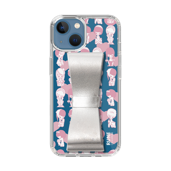 Slim Protection Case - STAND & RING RIBBON Silver［ Rune Naito - RUNE Girl Kids ］