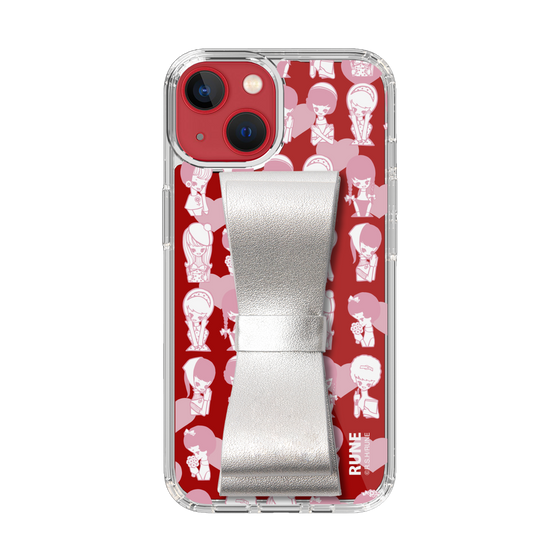 Slim Protection Case - STAND & RING RIBBON Silver［ Rune Naito - RUNE Girl Kids ］