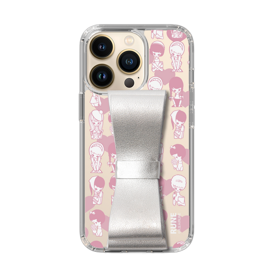 Slim Protection Case - STAND & RING RIBBON Silver［ Rune Naito - RUNE Girl Kids ］