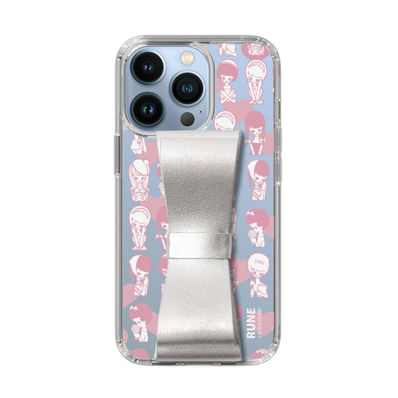 Slim Protection Case - STAND & RING RIBBON Silver［ Rune Naito - RUNE Girl Kids ］