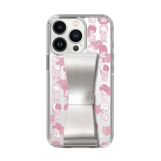 Slim Protection Case - STAND & RING RIBBON Silver［ Rune Naito - RUNE Girl Kids ］
