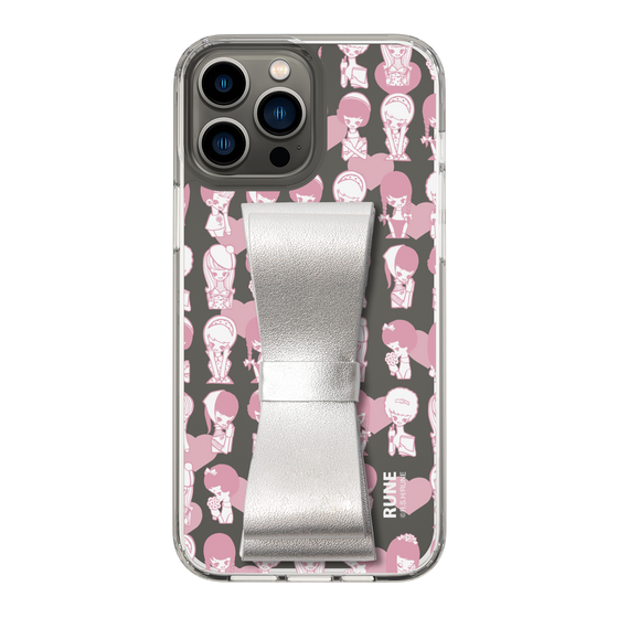 Slim Protection Case - STAND & RING RIBBON Silver［ Rune Naito - RUNE Girl Kids ］