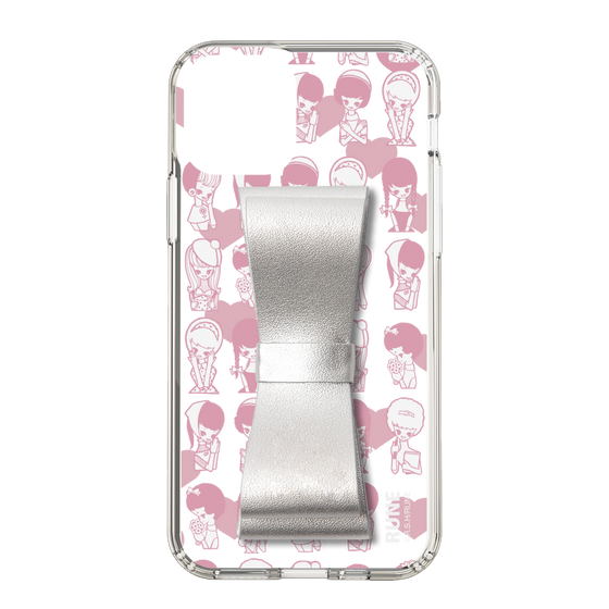 Slim Protection Case - STAND & RING RIBBON Silver［ Rune Naito - RUNE Girl Kids ］