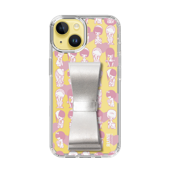 Slim Protection Case - STAND & RING RIBBON Silver［ Rune Naito - RUNE Girl Kids ］