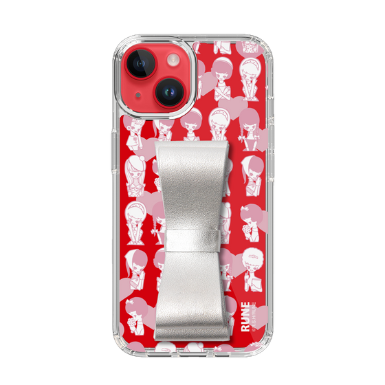 Slim Protection Case - STAND & RING RIBBON Silver［ Rune Naito - RUNE Girl Kids ］