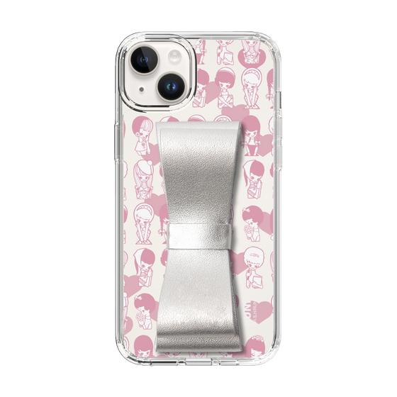 Slim Protection Case - STAND & RING RIBBON Silver［ Rune Naito - RUNE Girl Kids ］