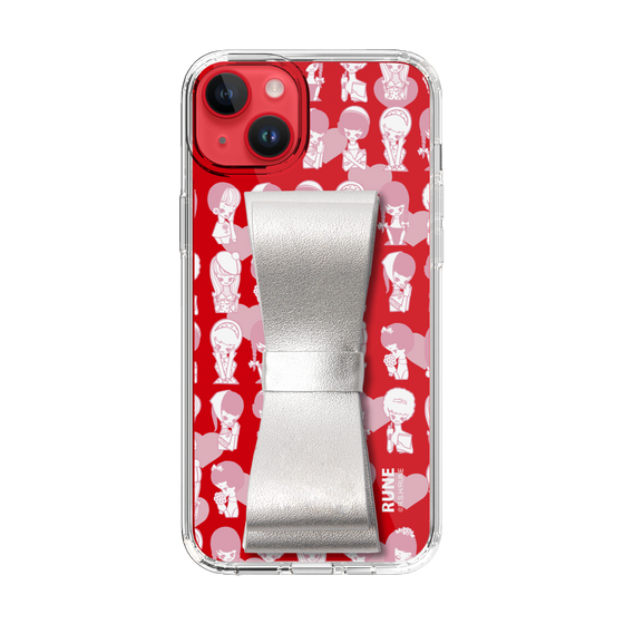 Slim Protection Case - STAND & RING RIBBON Silver［ Rune Naito - RUNE Girl Kids ］