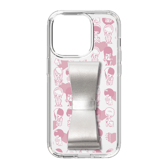 Slim Protection Case - STAND & RING RIBBON Silver［ Rune Naito - RUNE Girl Kids ］