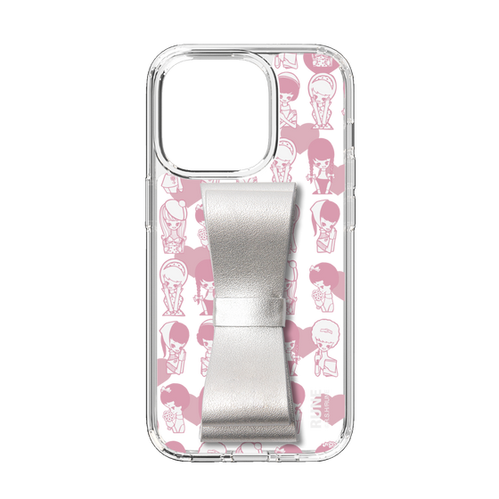 Slim Protection Case - STAND & RING RIBBON Silver［ Rune Naito - RUNE Girl Kids ］