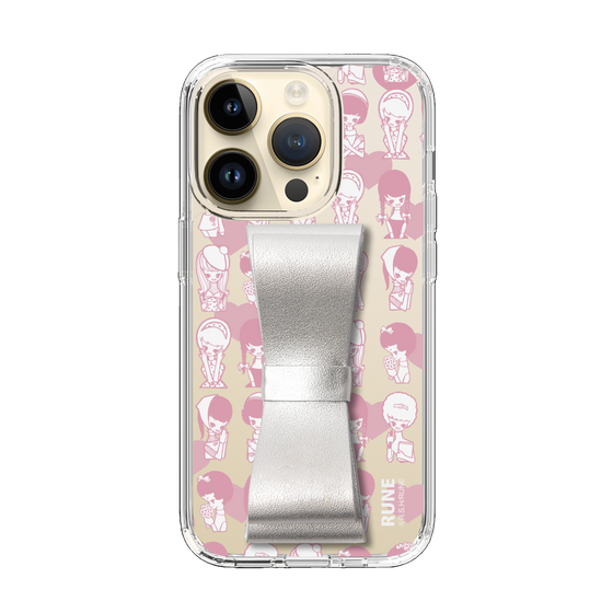 Slim Protection Case - STAND & RING RIBBON Silver［ Rune Naito - RUNE Girl Kids ］