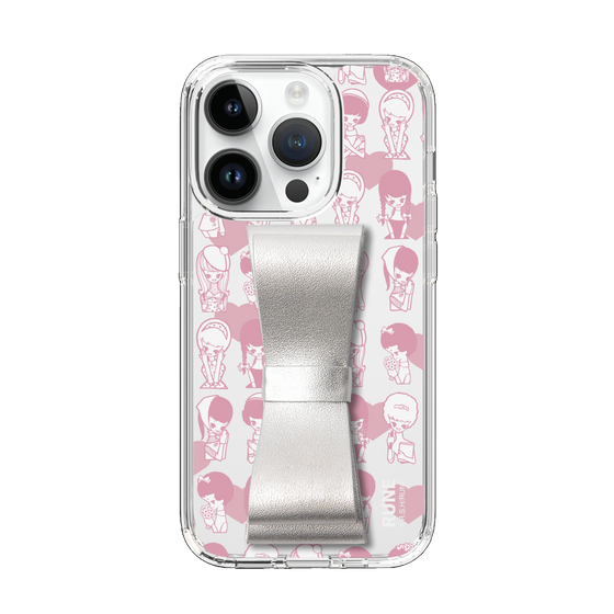 Slim Protection Case - STAND & RING RIBBON Silver［ Rune Naito - RUNE Girl Kids ］