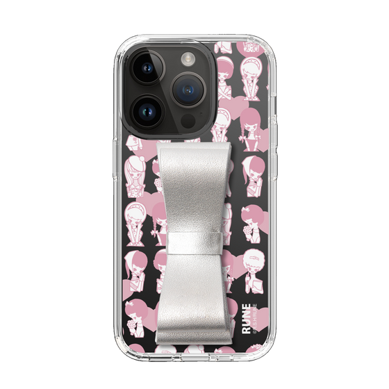 Slim Protection Case - STAND & RING RIBBON Silver［ Rune Naito - RUNE Girl Kids ］