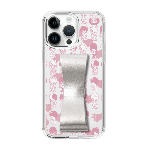Slim Protection Case - STAND & RING RIBBON Silver［ Rune Naito - RUNE Girl Kids ］