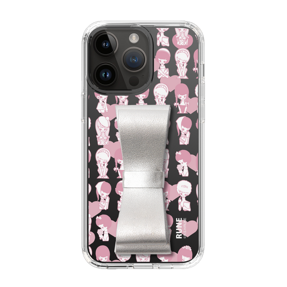 Slim Protection Case - STAND & RING RIBBON Silver［ Rune Naito - RUNE Girl Kids ］