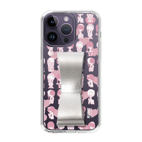 Slim Protection Case - STAND & RING RIBBON Silver［ Rune Naito - RUNE Girl Kids ］