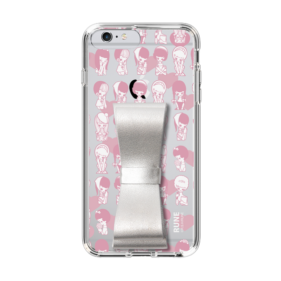 Slim Protection Case - STAND & RING RIBBON Silver［ Rune Naito - RUNE Girl Kids ］